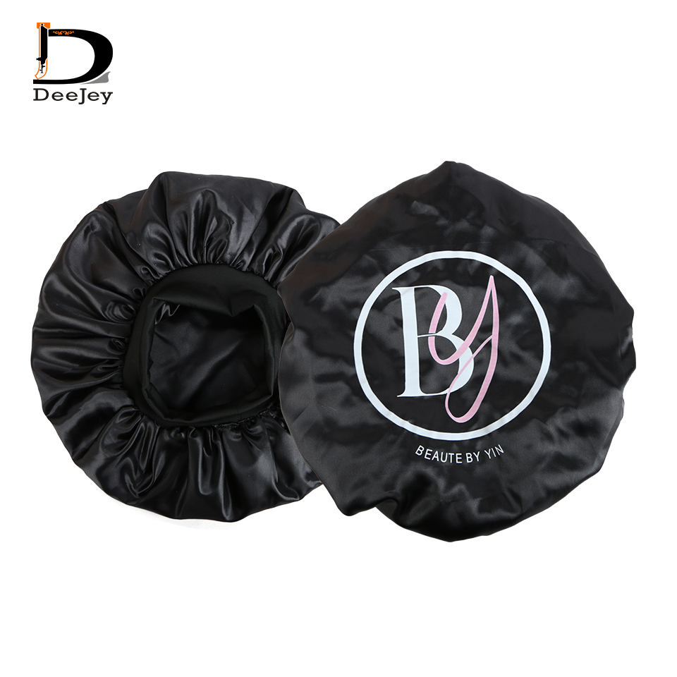 Hair Care Logo - Çift katlı saten boneler kişiselleştirilmiş logo