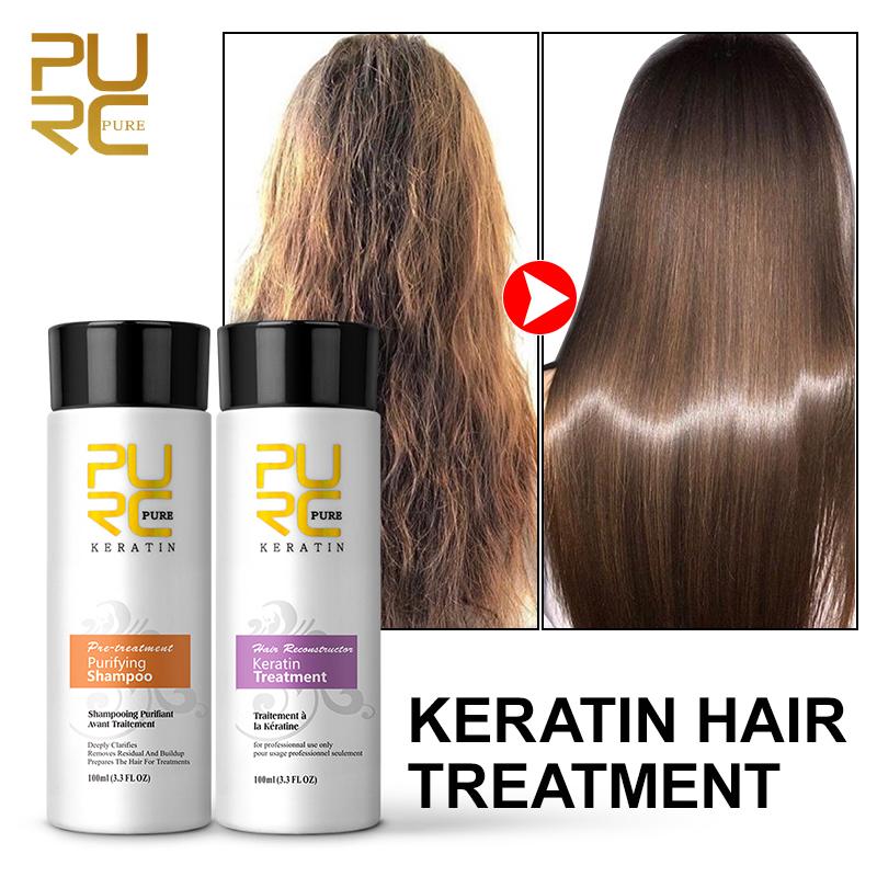 Hair Care Keratin Treatment - PURC Brezilya Keratin Saç Bakımı Kıvırcık