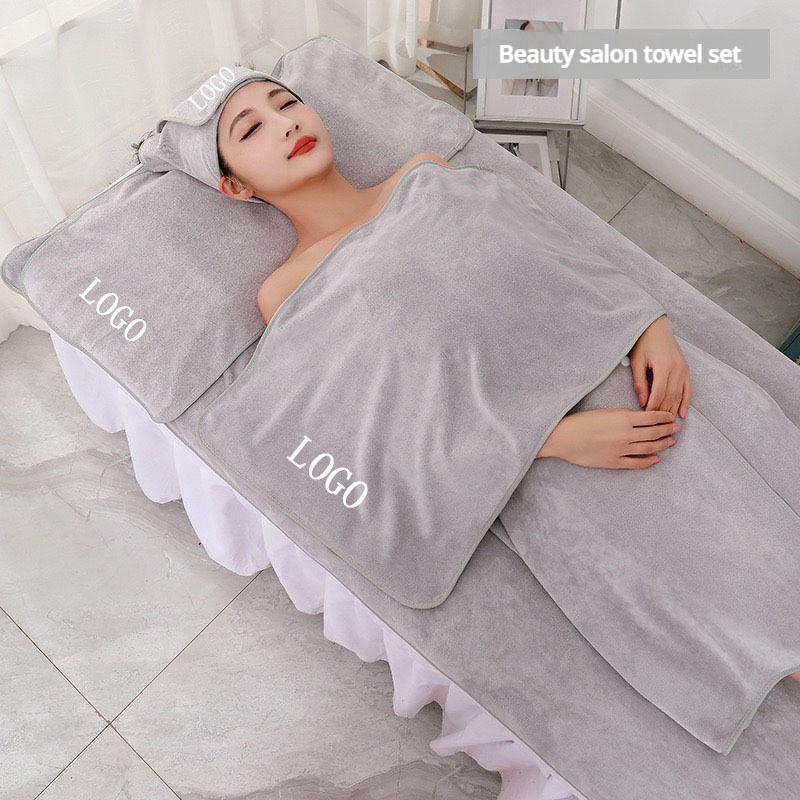 Hair Care Logo - 5 adet SPA Adanmış Havlu Kalınlaşmış